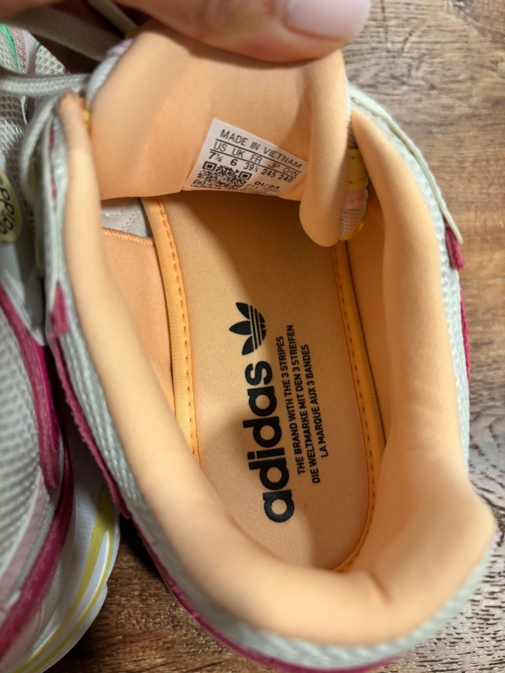Adidas Women’s Pastel Multicolor Lace-Up Sneakers - Picture 5 of 5
